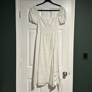reformation linen dress